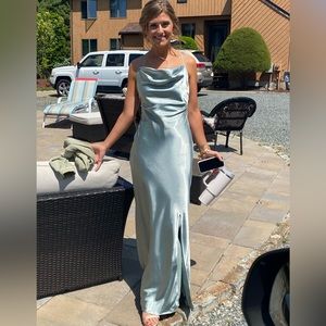 Galina Signature dusty sage bridesmaid dress